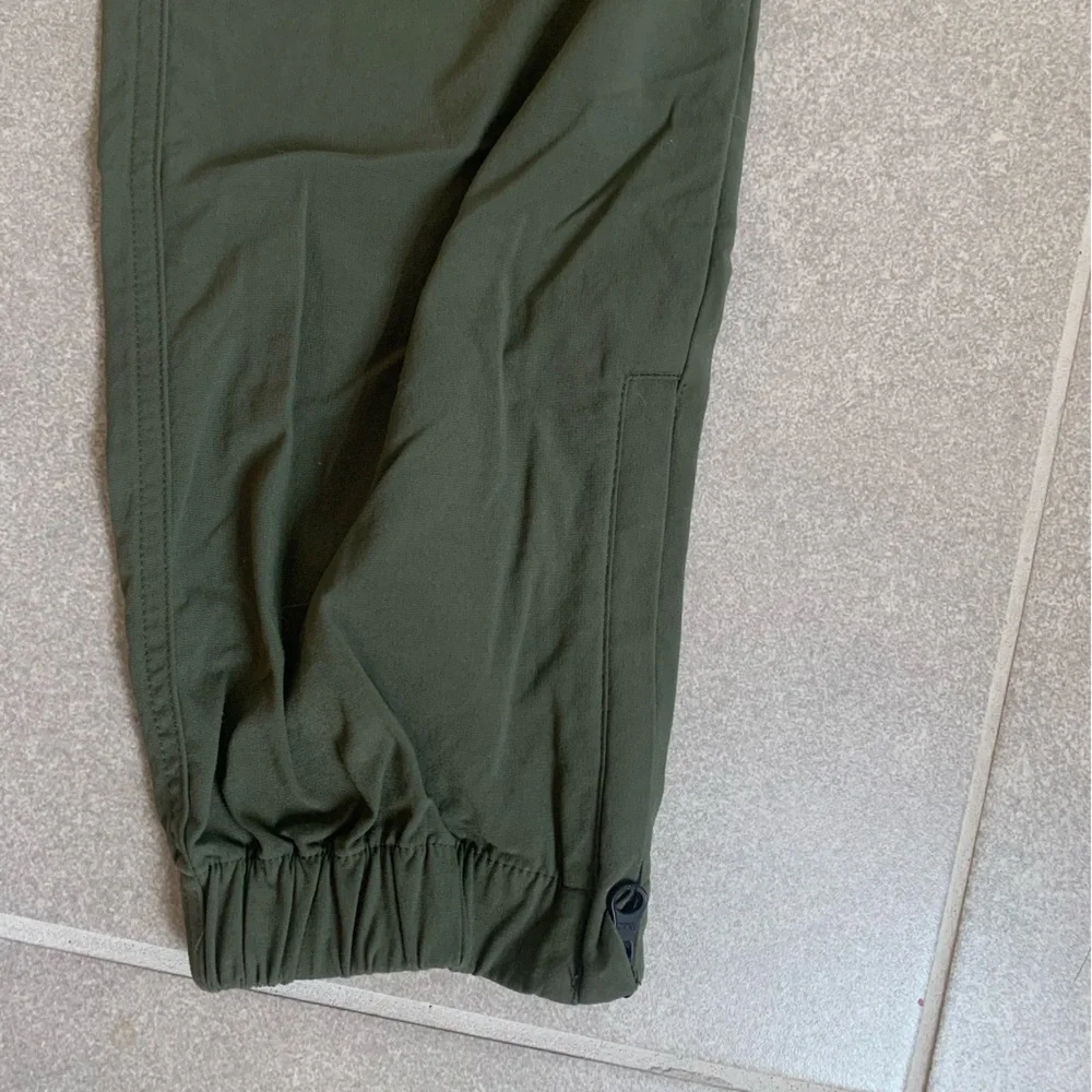 Nike Women’s Pants Dark Olive Joggers Zip Ankles Button‎ Fly XL 30